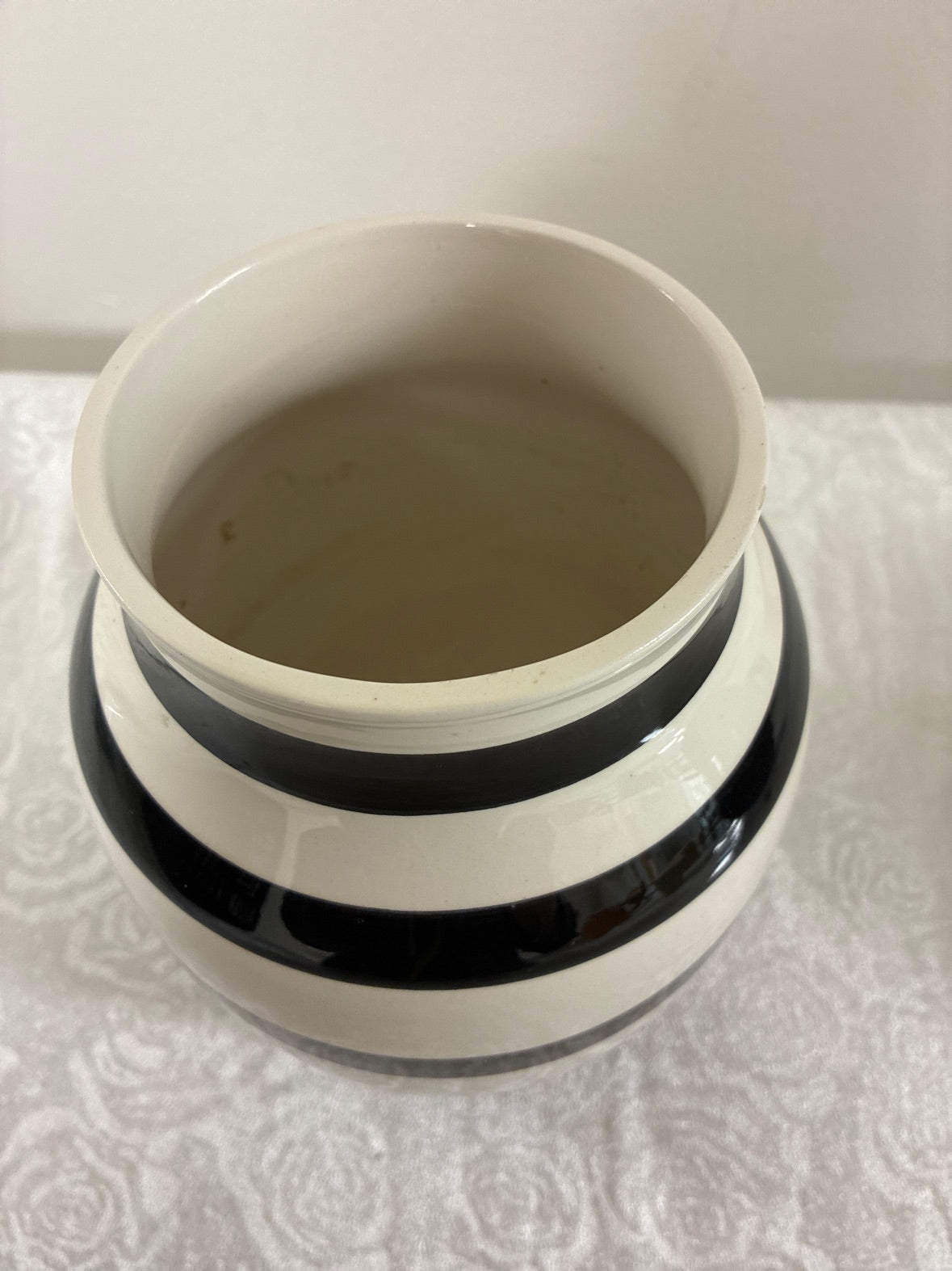 Kæhler vase sort/hvid